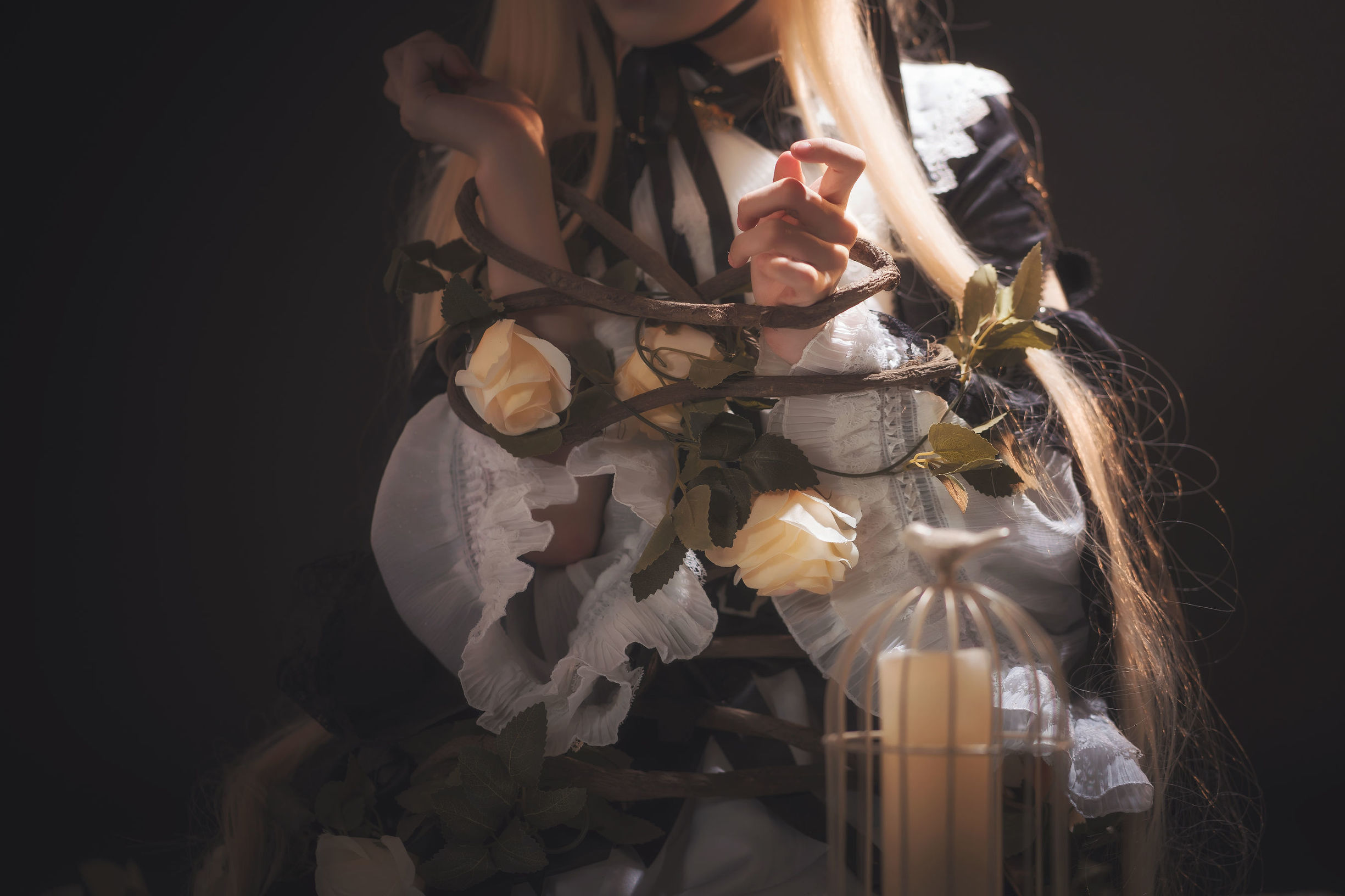 [Cosplay写真]动漫博主铁板烧鬼舞w夜莺插图